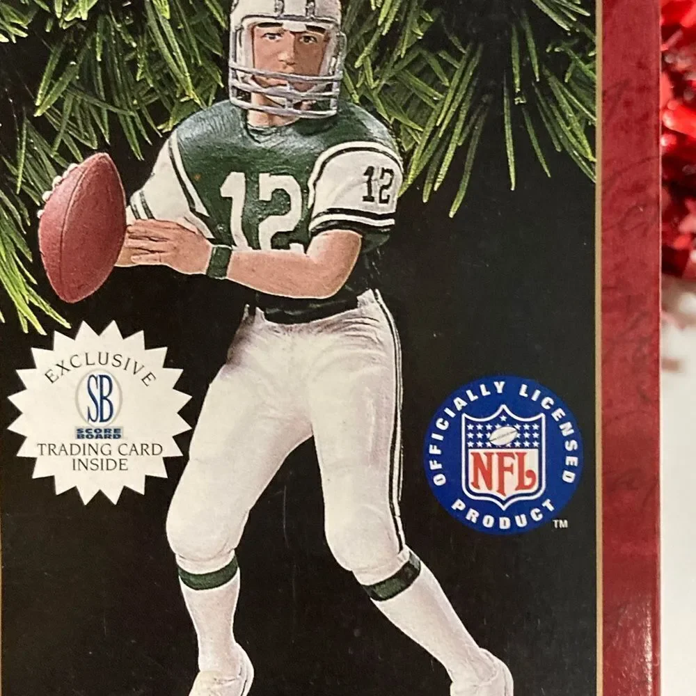 Joe Namath Football Legends Hallmark Keepsake Ornament NIB